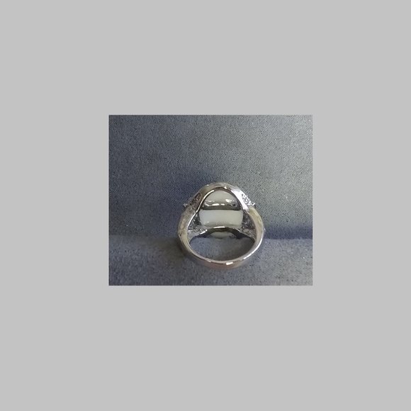 Silver Ring with white humming bird: $5 add on with any purchase - Picture 3 of 3